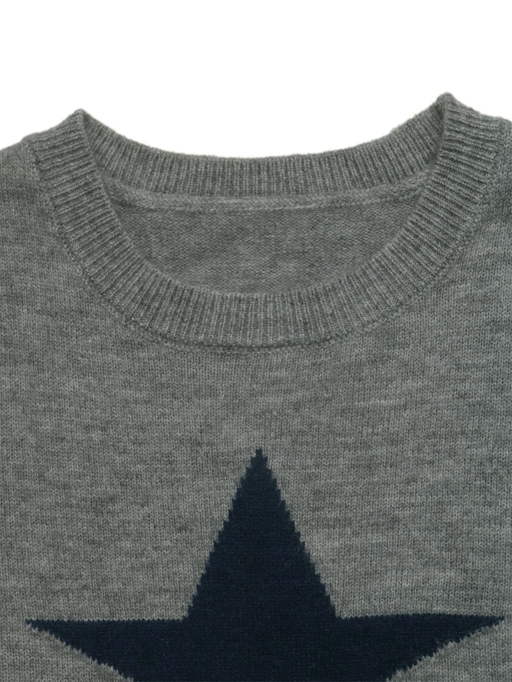 Star-Patterned Dropped Shoulder Sweater - Picture 7 of 14